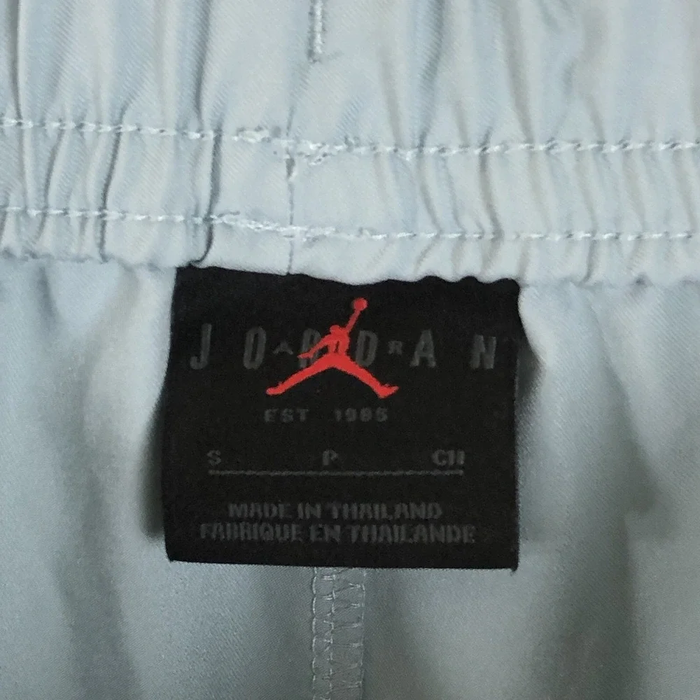 Air Jordan Joggers Track Pant Men's Sz S Light Blue Black Jumpman Ankle Zip Y2K